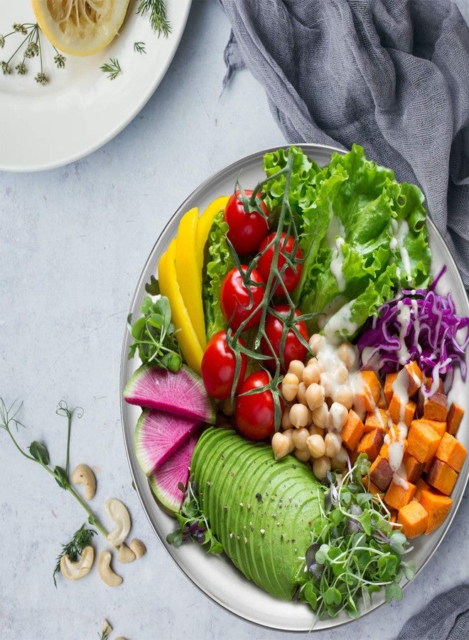 Deedro صينية خبز بيتزا ديدرو، صينية بيتزا دائرية من الفولاذ المقاوم للصدأ مقاس 10 بوصات، مثالية للمنازل والمطاعم، غير سامة ومتينة، سهلة التنظيف وآمنة للغسل في غسالة الأطباق، طقم من قطعتين - Image 5